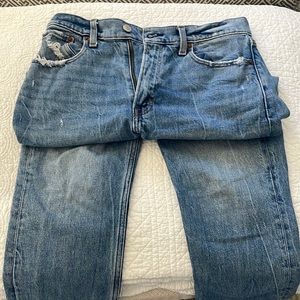 Abercrombie high rise mom jean